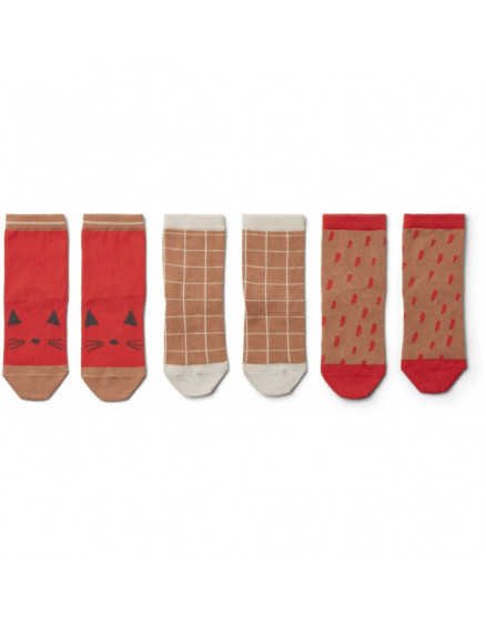 3 x Шкарпетки Silas Apple Red Multimix