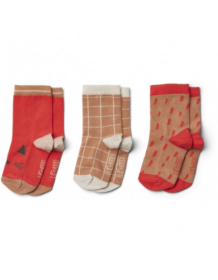 3 x Шкарпетки Silas Apple Red Multimix 2