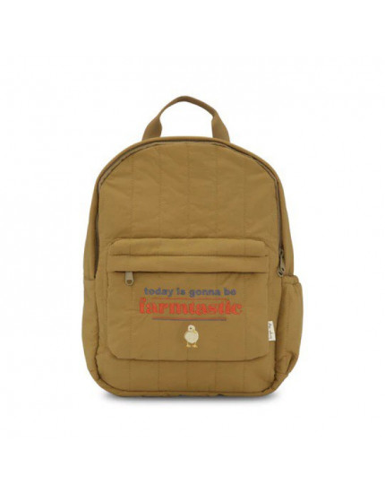 Storm Quilted Backpack Gold