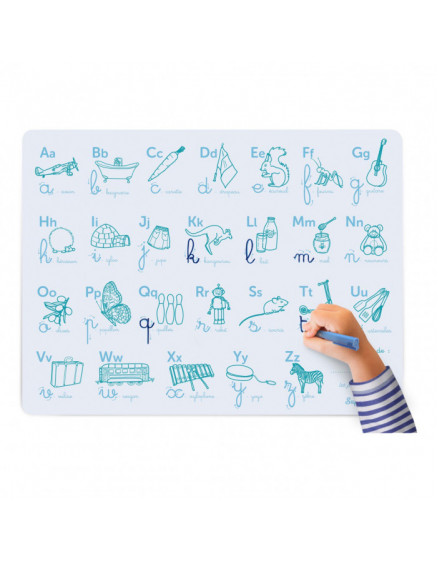 Силіконовий килимок з маркером Alphabet 4