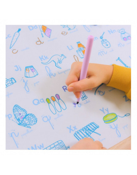 Силіконовий килимок з маркером Alphabet 2