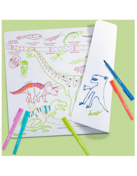 Силіконовий килимок з маркером Dino 4