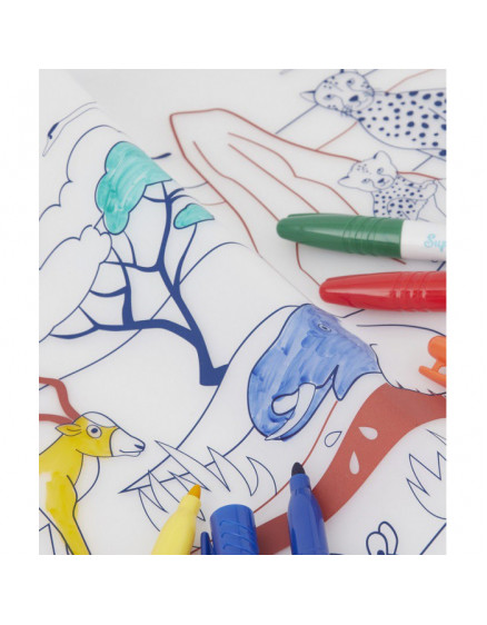 Table Colouring Set with 5 Pens and Savannah Bracelet 3