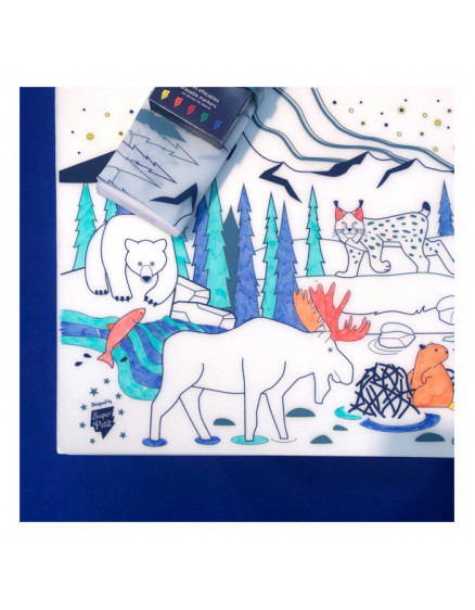 Table Colouring Set with 5 Pens and Boreal Bracelet 3