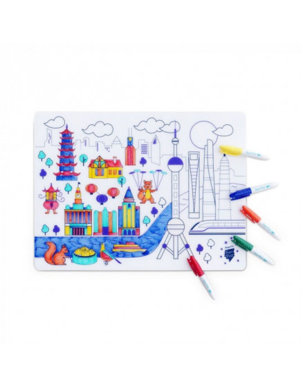Table Colouring Set with 5 Pens and Shanghai Bracelet 3