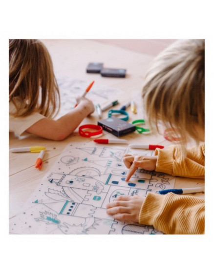 Table Colouring Set with 5 Pens and Castle Bracelet 2