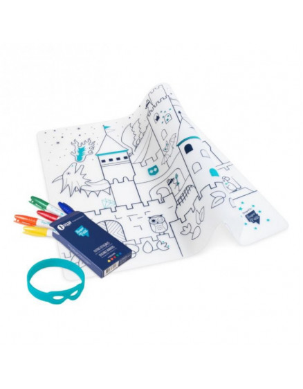 Table Colouring Set with 5 Pens and Castle Bracelet 4