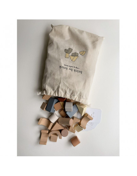 Набір дерев'яних кубиків 3