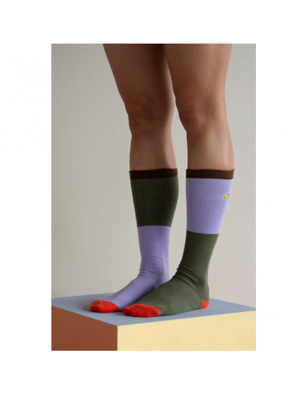 Colourblocking Knee Socks