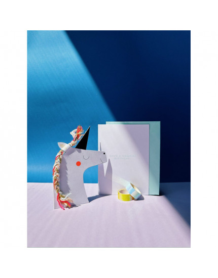 Unicorn Stand-Up Birthday Card