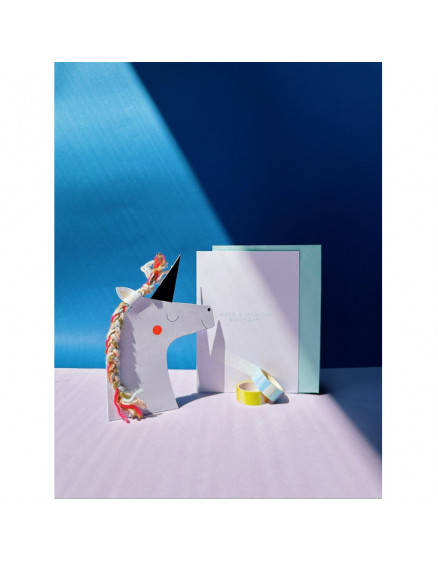 Unicorn Stand-Up Birthday Card