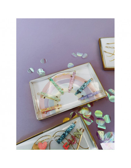 Заколки Glitter Rainbow