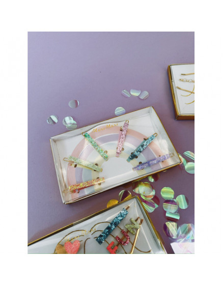 Заколки Glitter Rainbow