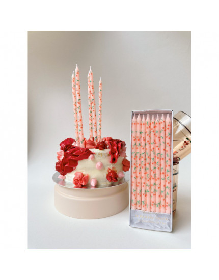 Cherry Pattern Candles