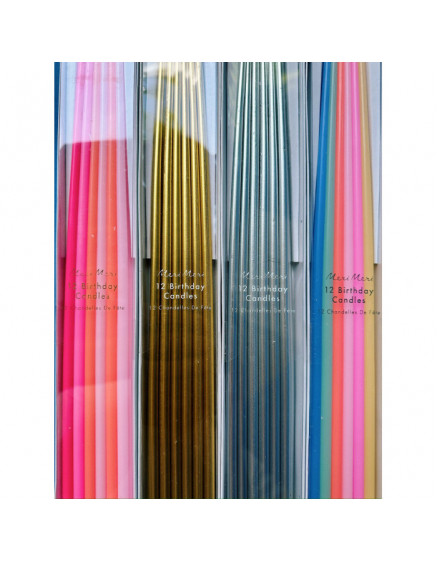 Tall tapered Candles Gold 2