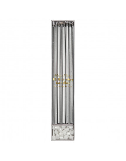 Long Candles Silver