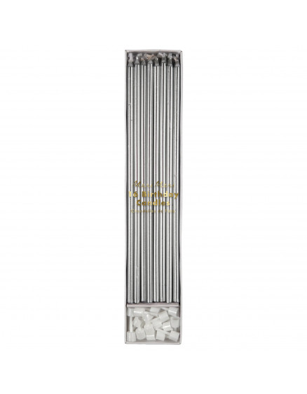 Long Candles Silver