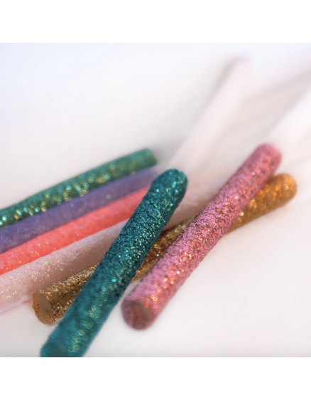 Glitter Dipped Candles Multi 4
