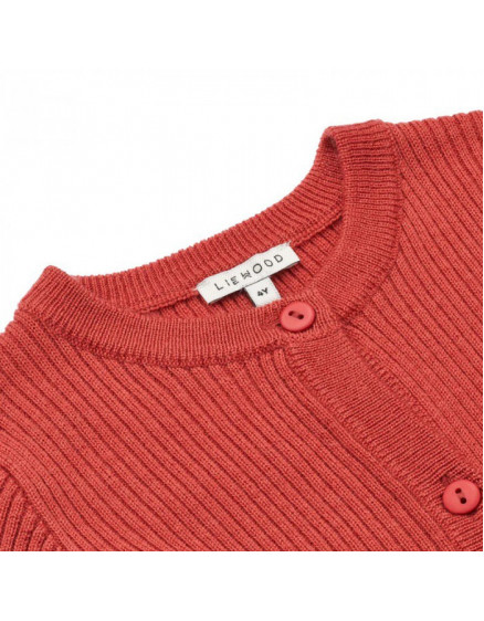 Randi Merino Red Cardigan 2