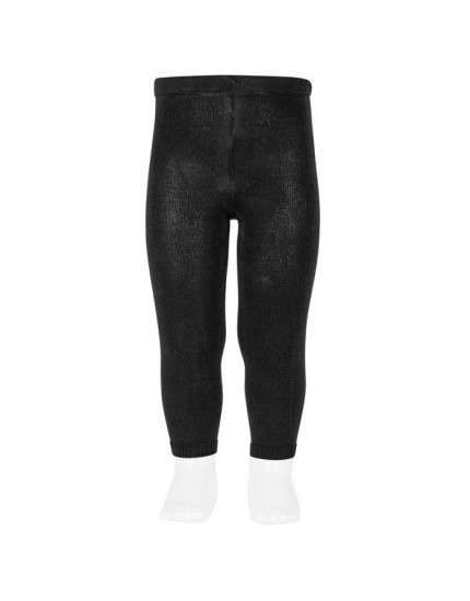 Plain Stitch Leggings Black