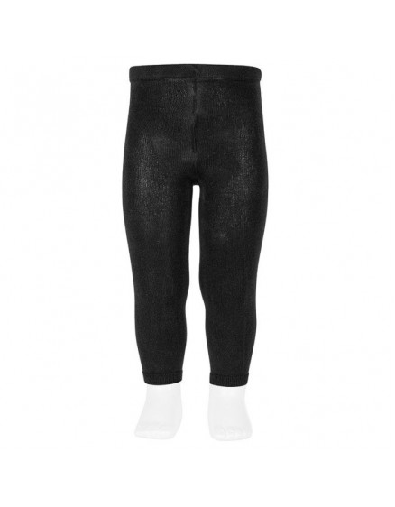 Plain Stitch Leggings Black