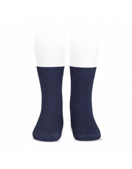 Navy Blue 480 Plain Stitch Short Socks 10/ 36-39 131-142 cm