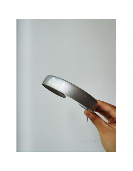 Hairband Wide Silver Gloss