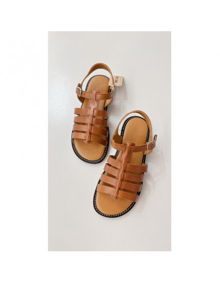 Сандалі Open Toe Cognac