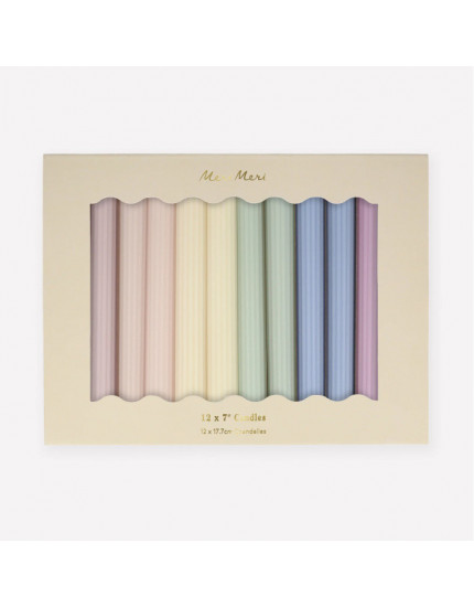 Pastel Tapper Candles