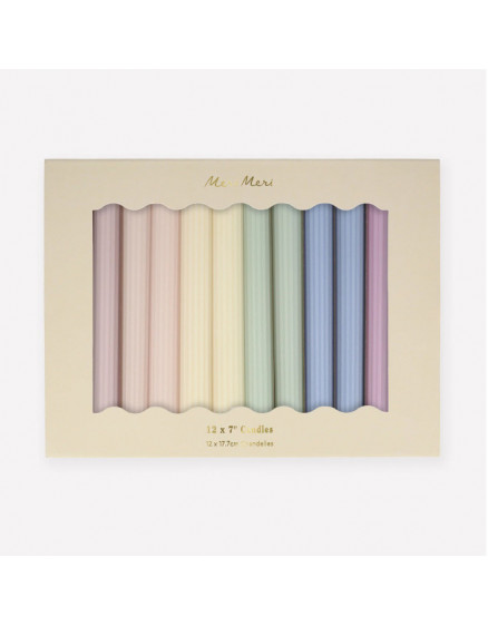 Pastel Tapper Candles