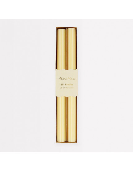 Yellow Sherbet Table Candles