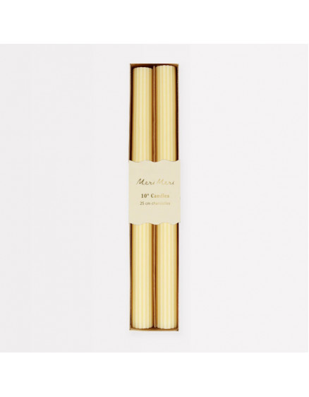 Yellow Sherbet Table Candles