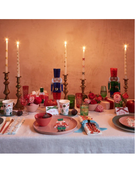 Gold Bow Tapper Candles 2