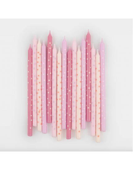 Pink Star Candles