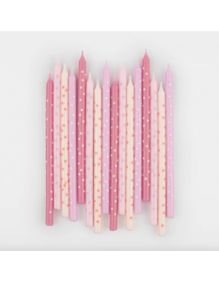 Pink Star Candles