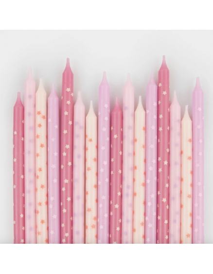 Pink Star Candles 3