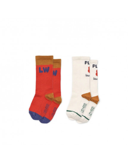 2 x Annette Socks Red