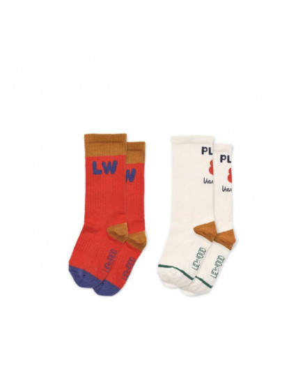 2 x Annette Socks Red