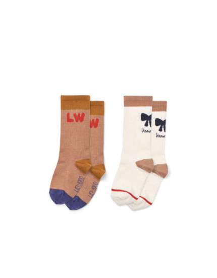 2 x Annette Socks Rose