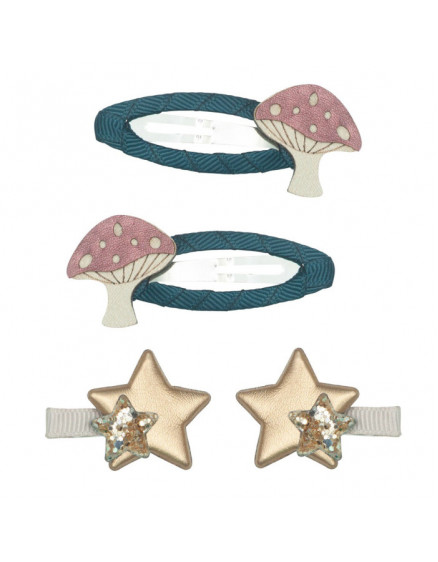 4 х Заколки Magical Toadstool