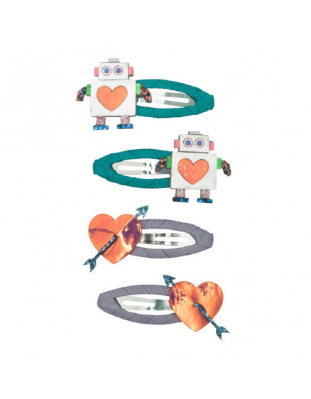 4 х Заколки Robot Clip Pack