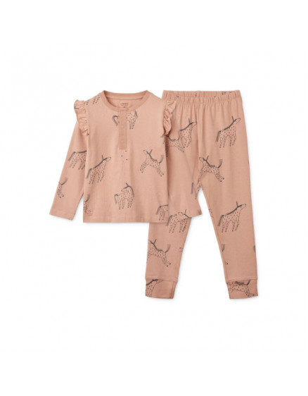 Wilhelm Printed Frill Pijama Set