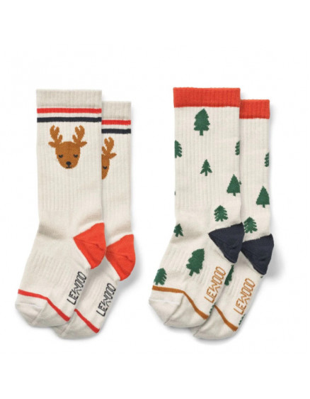 Annette Socks Red Bow