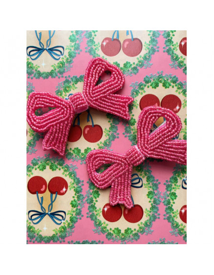 2 x Pack Pearly Bow Hair Clips 3