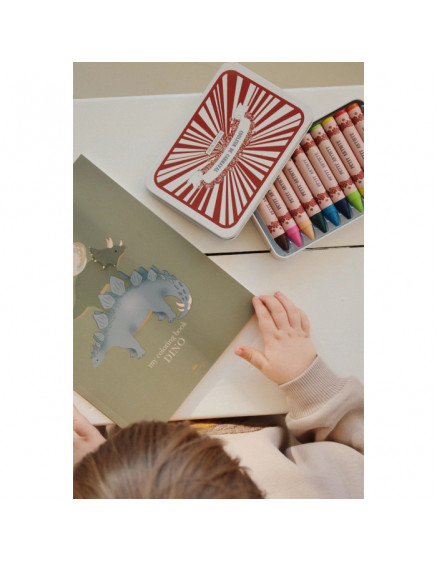 Coloring Book and Crayons Dino 3