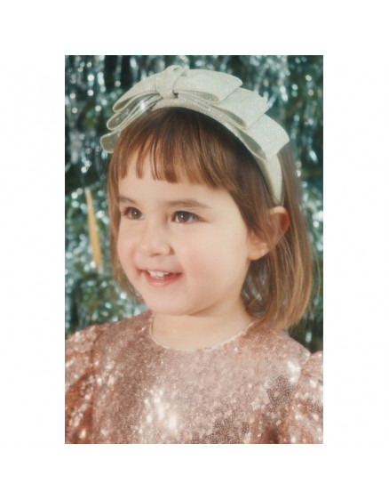 Glitter Bow Silver 2