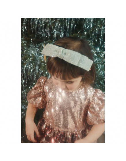 Glitter Bow Silver 4