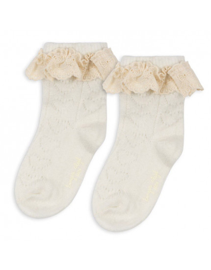 Wool Pointelle Socks