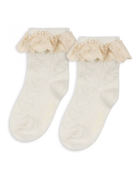 Wool Pointelle Socks