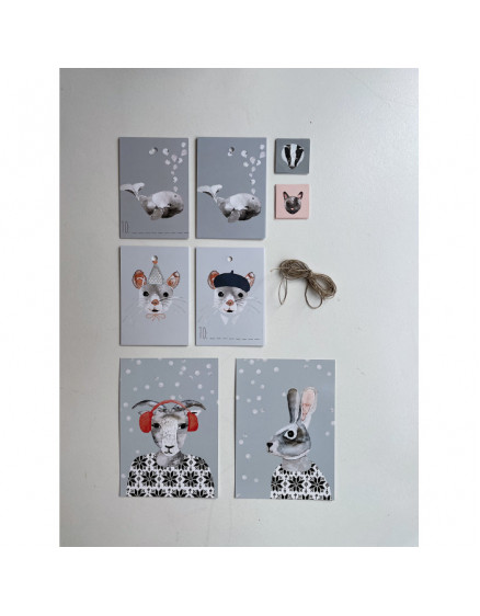 Набір стікерів та листівок